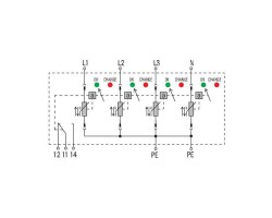 VPU II 4 R 600V/25kA Разрядник для защиты от перенапряжения (1351020000)