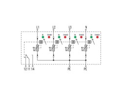 VPU II 4 R 750V/25kA Разрядник для защиты от перенапряжения (1351130000)