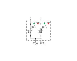 VPU II 2 PV 1000V DC Разрядник для защиты от перенапряжения (1351220000)