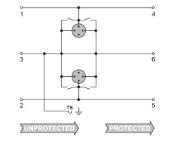 VSSC6 GDT 110VAC/DC10kA Защита от перенапряжения (1064690000)