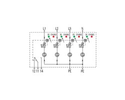 VPU II 4 R LCF 280V/40KA Разрядник для защиты от перенапряжения (1352780000)