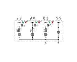 VPU I 3+1 LCF 280V/25KA Разрядник для защиты от перенапряжения (1351780000)