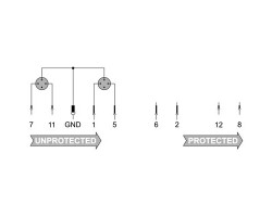 VSPC GDT 2CH 90V Защита от перенапряжения (8924570000)