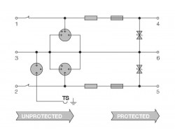 VSSC6TRSLFG24VAC/DC0.5A Защита от перенапряжения (1354800000)