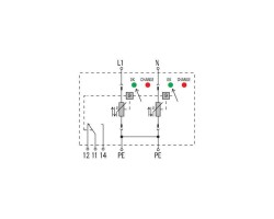 VPU II 2 R 280V/40KA Разрядник для защиты от перенапряжения (1352620000)