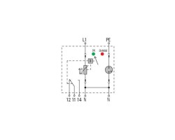 VPU II 1+1 R 280V/40KA Разрядник для защиты от перенапряжения (1352640000)