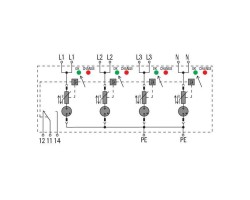 VPU I 4 R LCF 280V/25KA Разрядник для защиты от перенапряжения (1351720000)