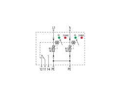 VPU II 2 R 400V/40KA Разрядник для защиты от перенапряжения (1352870000)