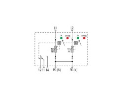 VPU I 2 R 280V/12,5KA Разрядник для защиты от перенапряжения (1352170000)