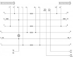 VSPC BASE 2CL FG R Основание для защиты от перенапряжения (8951720000)