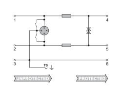 VSSC6 CL 24VAC/DC 0.5A Защита от перенапряжения (1064170000)