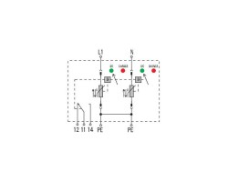 VPU II 2 R 75V/30kA Разрядник для защиты от перенапряжения (1352440000)