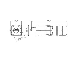 Разъем RJ45 IE-PS-V05M-RJ45-TH (1963110000)