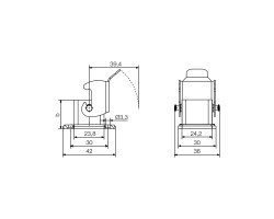 Разъём оптоволоконный IE-BS-V05M-RJ45-C (1963510000)