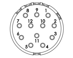 Соединительный разъем, вставка SAI-M23-BE-12-G (1296730000)