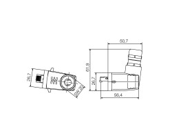 Разъем IE-PS-V05M-A-RJ45-FH (1077300000)