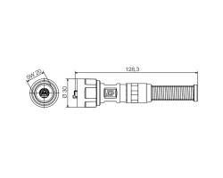 Разъем RJ45 IE-PS-V01M-RJ45-FH-BP (1963130000)