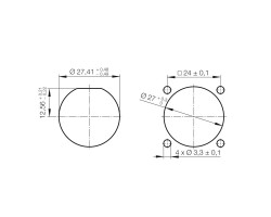 Разъём оптоволоконный IE-BS-V01M-SCRJ-MM (1221010000)