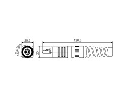 Оптоволоконный разъем IE-PS-V04P-2LC-SM-BP (1963350000)