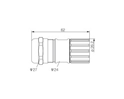 Корпус соединительного разъема SAI-M23-GS-11/17 (1299390000)