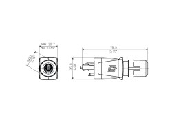 Оптоволоконный разъем IE-PS-V14M-2SC-POF (1191550000)