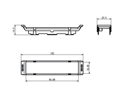 Корпус для электроники CH20M22 F LGY (1164680000)