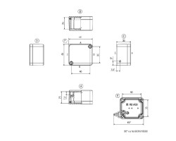 Корпус KLIPPON K0 RAL7001 (9529090000)