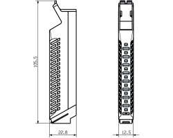 Корпус для электроники CH20M12 S PSCSC BK (1104210000)