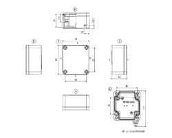 Корпус KLIPPON K01 RAL7001 (9529100000)