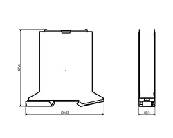 Корпус для электроники CH20M22 B RD/BK (1206870000)