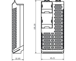 Корпус для электроники CH20M45 S 2PSC/3SC BK (1137740000)