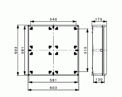 Корпус TBF 60/60/21 trsp (9502870000)