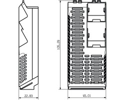 Корпус для электроники CH20M45 S 3SC/2PSC BK (1137750000)