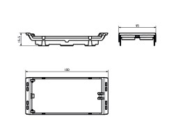 Корпус для электроники CH20M45 F BK (1104420000)