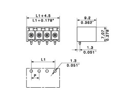 Вилочный разъем, соединение под пайку SC-SMT 3.81/14/90G 3.2SN BK BX (1862760000)