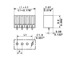 Вилочный разъем, соединение под пайку SC-SMT 3.81/12/180G 1.5SN BK BX (1863940000)