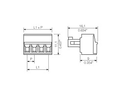 Розеточный разъем с винтовым соединением BCZ 3.81/02/180 SN OR BX (1940730000)