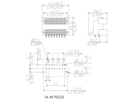 Вилочный разъем, соединение под пайку SLD 3.50/34/90F 3.2SN OR BX (1633960000)