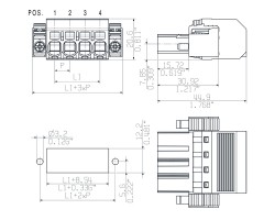 Вилочный разъем с пружинным соединением SVF 7.62HP/03/180FI SN BK BX (1124760000)