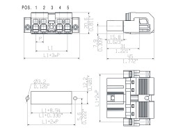 Вилочный разъем с пружинным соединением SVF 7.62HP/03/180SFBMF2 SN BK BX (1429930000)