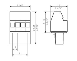 Розеточный разъем с винтовым соединением BL 3.50/05/270 SN BK BX (1639730099)