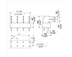 Клемма печатной платы PCF 7.50/11/90 3.5SN OR BX (9511670000)