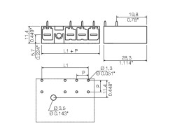 Вилочный разъем, соединение под пайку SV 7.62IT/03/270MF2 3.5SN BK BX (1156500000)