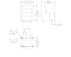 Вилочный разъем, соединение под пайку SLD 3.50 V/36/180F 3.2 SN OR BX (1641320000)