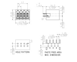 Вилочный разъем, соединение под пайку S2C-SMT 3.50/20/180G 3.5SN BK BX (1290120000)