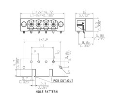 Вилочный разъем, соединение под пайку SL-SMT 5.08HC/04/270FL 3.2SN BK BX (1876870000)