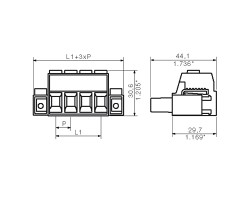 Розеточный разъем с винтовым соединением BUZ 10.16HP/02/180F AG BK BX (1924620000)