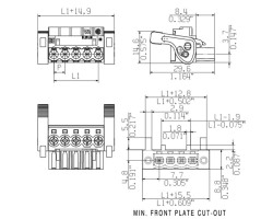 Розеточный разъем с винтовым соединением BLZP 5.08HC/04/180LR SN BK BX (1945080000)