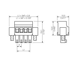 Розеточный разъем с винтовым соединением BCZ 3.81/14/90F SN OR BX (1940100000)