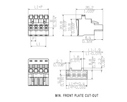 Розеточный разъем с пружинным соединением BLF 5.00HC/05/90 SN OR BX (1980200000)